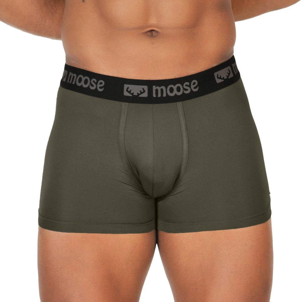 Men’s Sport Boxer Brief Army Green Moose Clothing Company