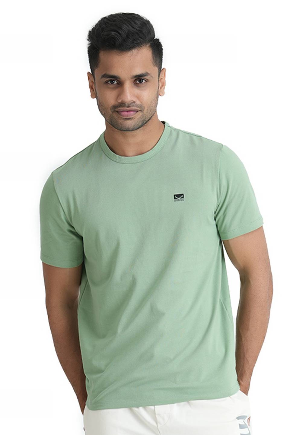 Comfort Fit Crew Neck Tshirt Muted Green Moose Clothing Company
