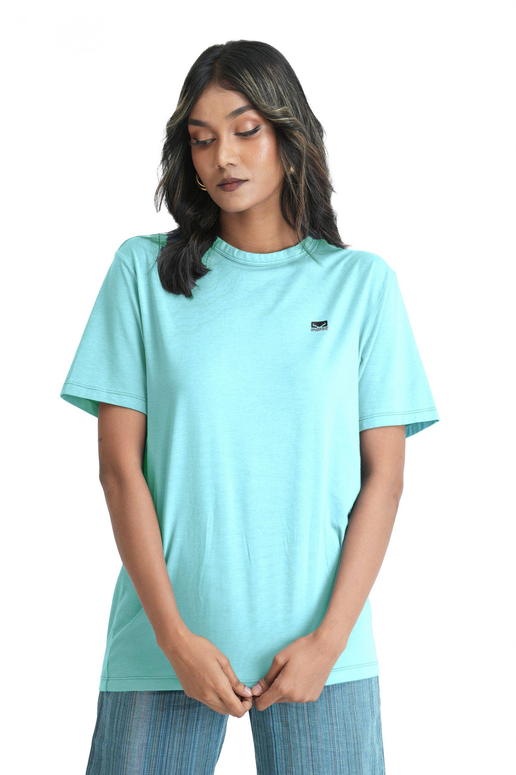 Comfort Fit Crew Neck Tshirt Tile Blue Moose Clothing Company