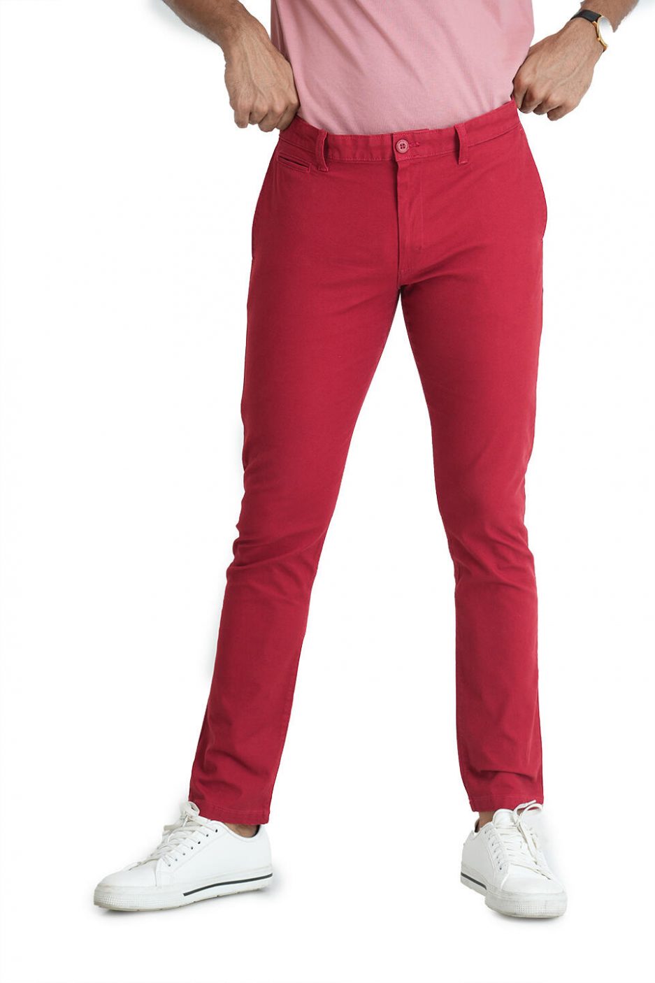 Mens pants chinos  dark red P830  MODONE wholesale  Clothing For Men