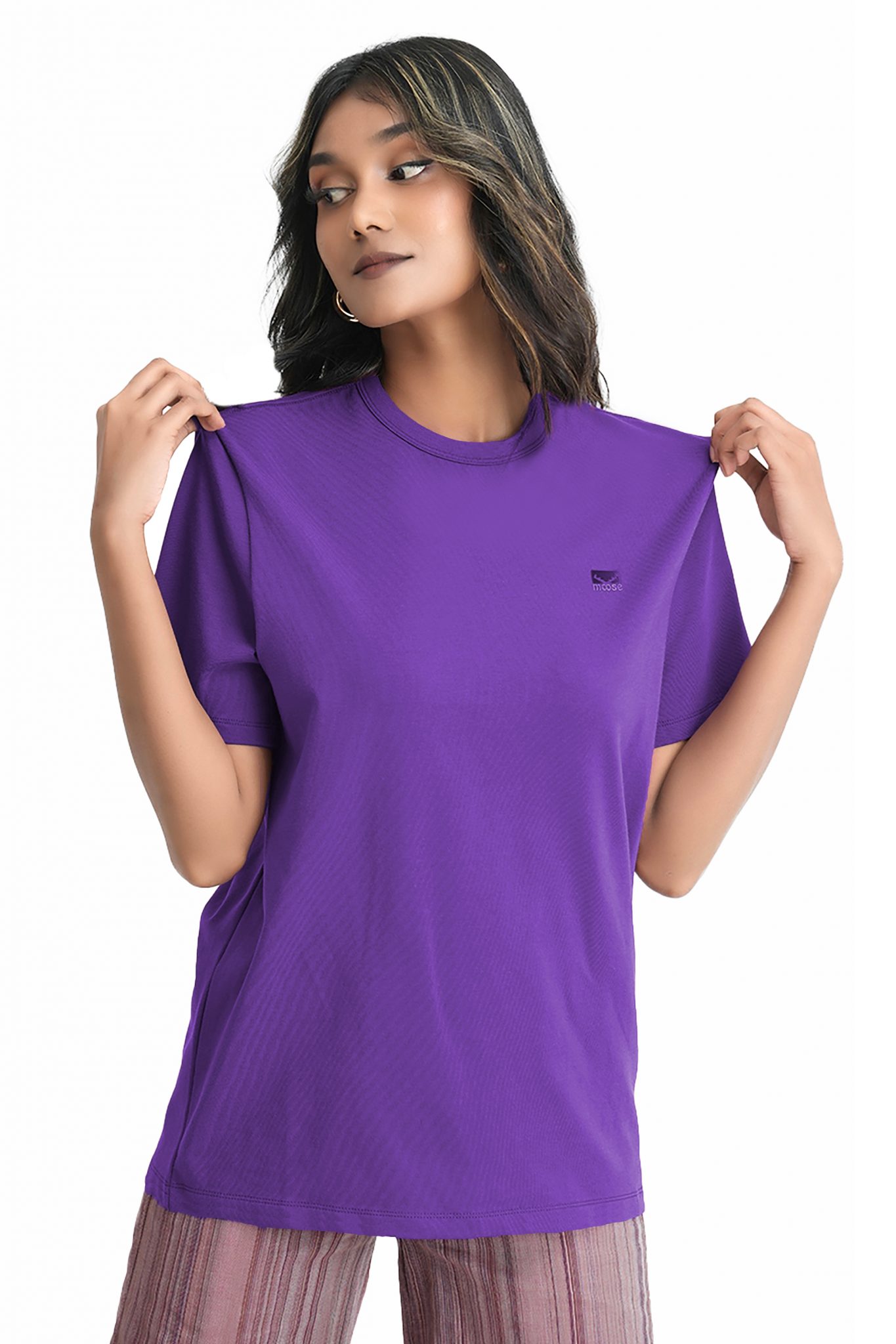 Comfort Fit Crew Neck T-shirt – Viola – Moose Clothing Company