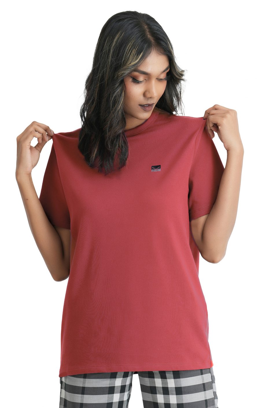 Comfort Fit Crew Neck T-shirt – Azalea – Moose Clothing Company