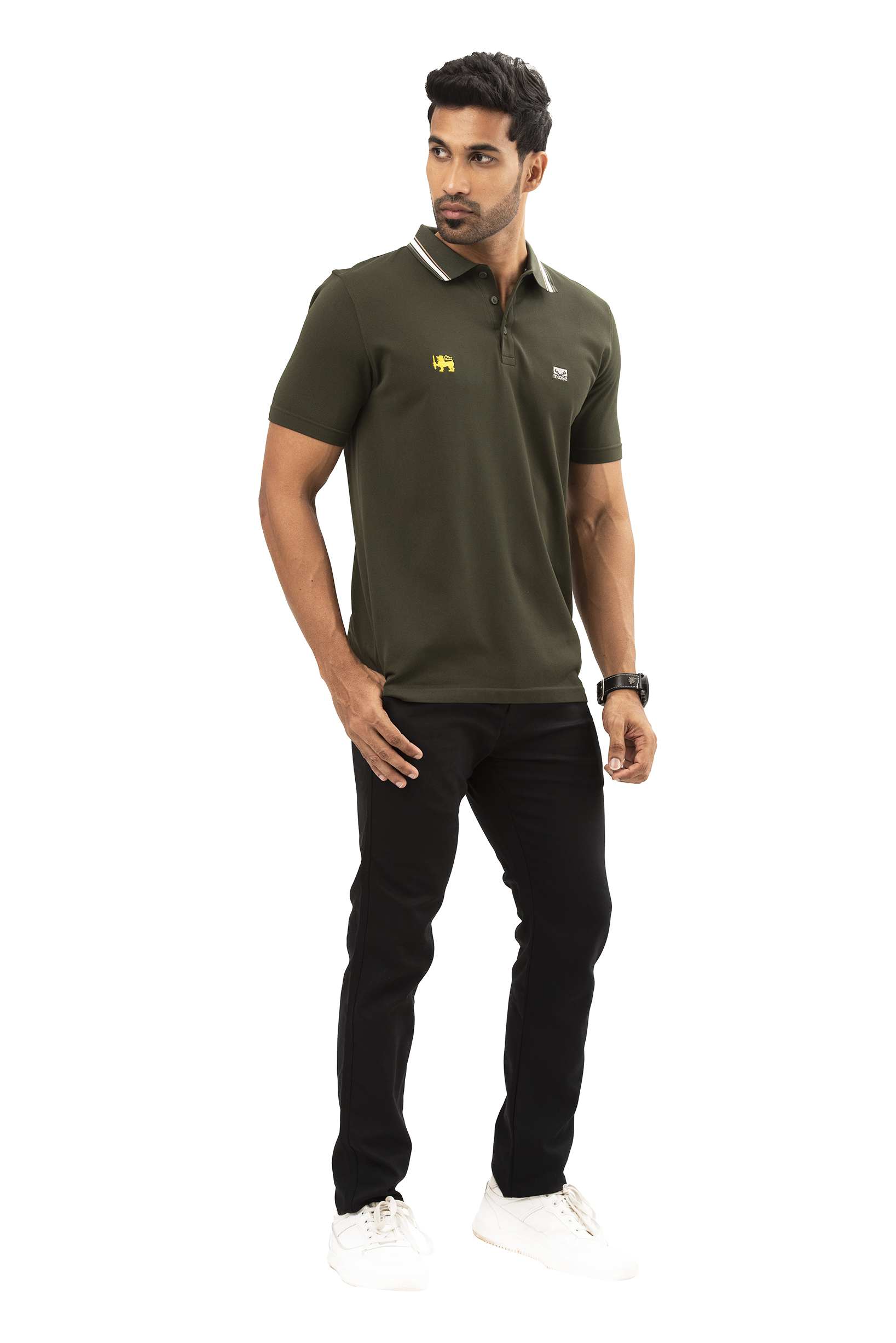Seamless Slim Fit Polo T-Shirt